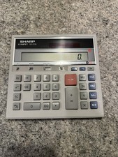 Sharp Compet QS-2130 12-Digit Financial Twin Power Solar Calculator excellent