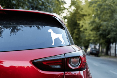 Custom German Pointer Vinyl Decal - Personalized Dog Silhouette - 9047