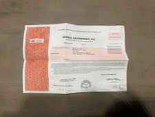 OBSOLETE Vintage Marvel Entertainment 1998 Class C Stock Certificate