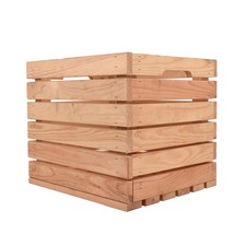 Natural Wooden Storage Crate 32.5cm x 33cm x 37.5cm Home and Interior Strorage