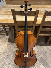 Cello Instrument with Strings with A Bow and Case  hidersine Vivente