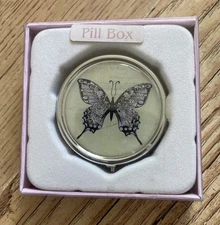 Butterfly Pill Box - The Leonardo Collection Brand New In Box