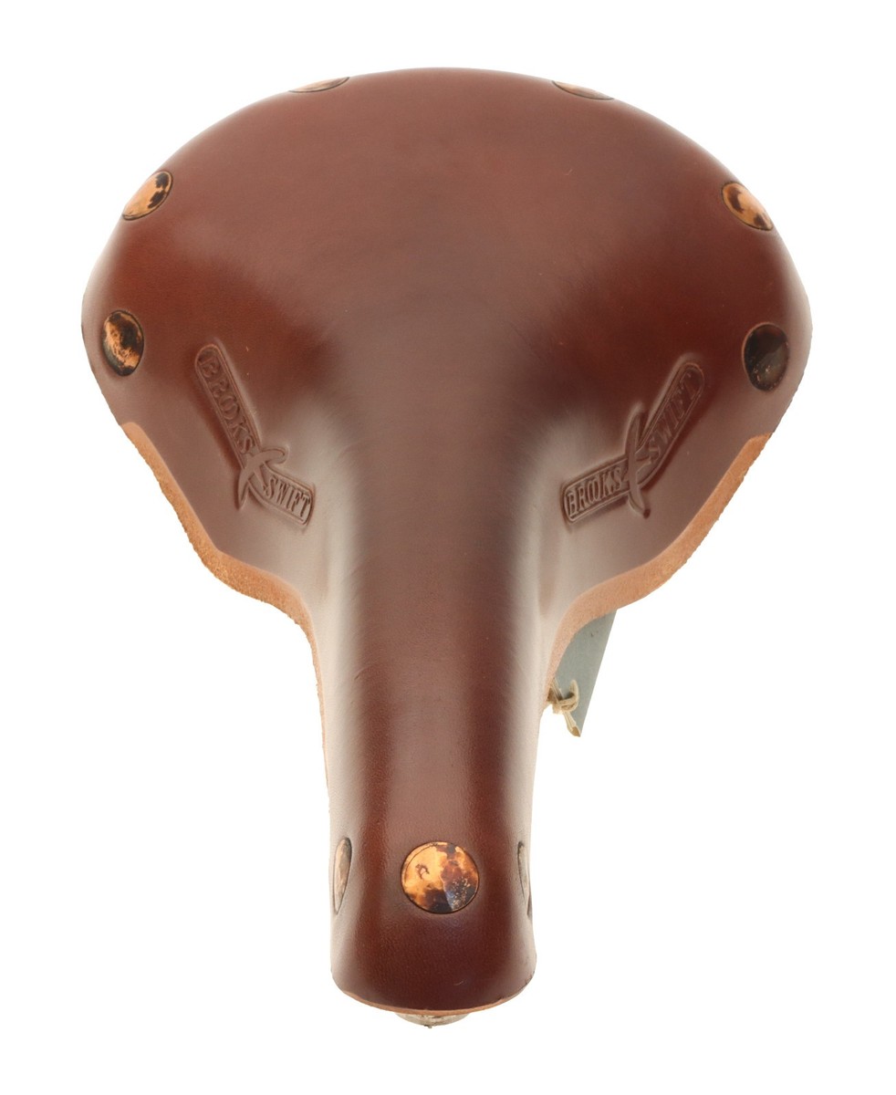 Brooks Swift Saddle Titanium Rails Hard Leather Cover Brown NEW