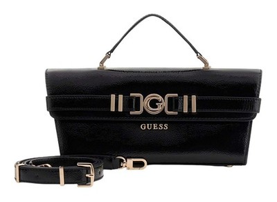 GUESS Cirene Top Handle Flap Bag Umhängetasche Tasche Black schwarz Neu