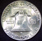 1948-D BU Uncirculated Franklin Silver Half Dollar HD1