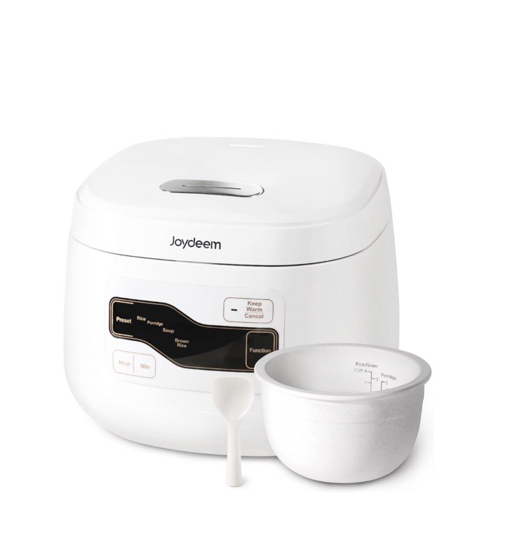 Joydeem Pure Ceramic Rice Cooker FD20S-W,3 Cups Uncooked Rice Cookers(Brand New)