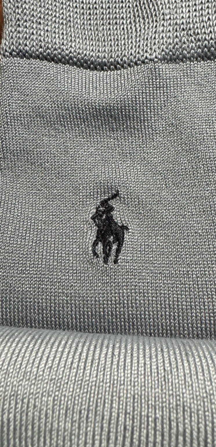 PONY Calze eleganti uomo Polo Ralph Lauren 3 paia grigio navy taglia 6 12