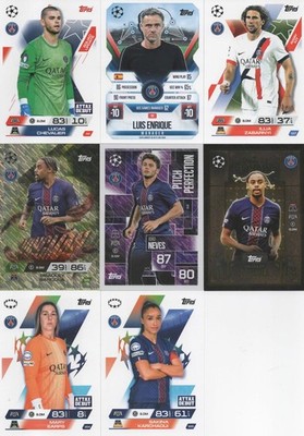 Match Attax EXTRA 25/26  Champions League  8x Paris Saint-Germain