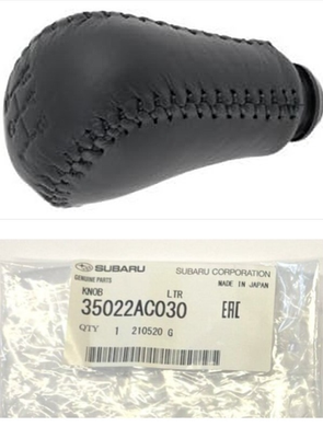 Subaru Impreza WRX GC8 OEM Leather Shift Knob 5-Speed 35022AC030