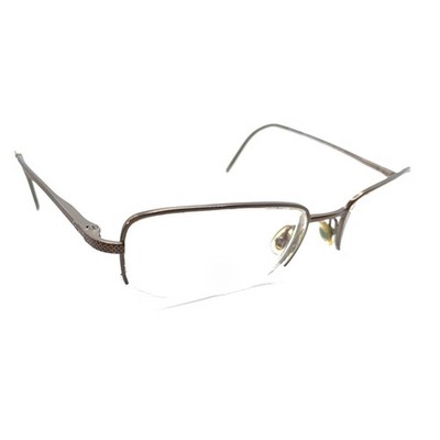 Dior Homme Dior 0062 YQI Brown Half Rim Rectangle Eyeglasses Frames 53-19 140