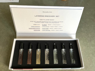 Abercrombie & Fitch Cologne perfume suite layering discovery set Ellwood 0.08 AF