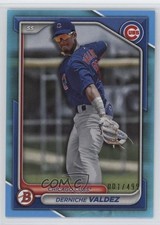 2024 Bowman Prospects Sky Blue Border 1/499 Derniche Valdez #BP-7 1l48