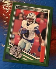 2025 Panini Score ~ #250 ~ Kavontae Turpin ~ Green Parallel ~ Dallas Cowboys