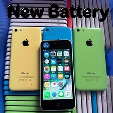 Apple iPhone 5c 8GB 16GB 32GB Unlocked 4G iOS 10 mobile phone TEST new battery
