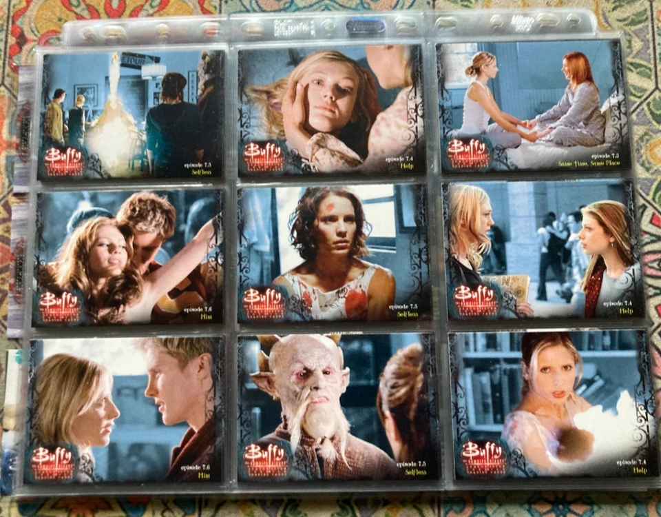 Gran colección de 90 cartas coleccionables Buffy The Vampire Slayer paquete como nuevo Foto 4 de 4