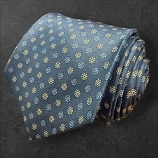 Vtg. Andrews Inc Glendora Men’s Necktie  Blue Geometric Handmade Tie 3.25X56.5