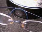 Silhouette Titan Frameless Spring Modern Blue Wire Eyeglasses Made in Austria — photo 5