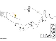 BMW X1 U11 Bremsleitung hinten 34308838043 NEU ORIGINAL