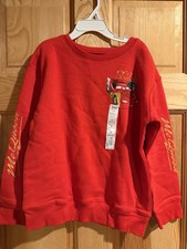 Disney Pixar Cars Lightning McQueen Sweatshirt Shirt Boy Kid Size 7