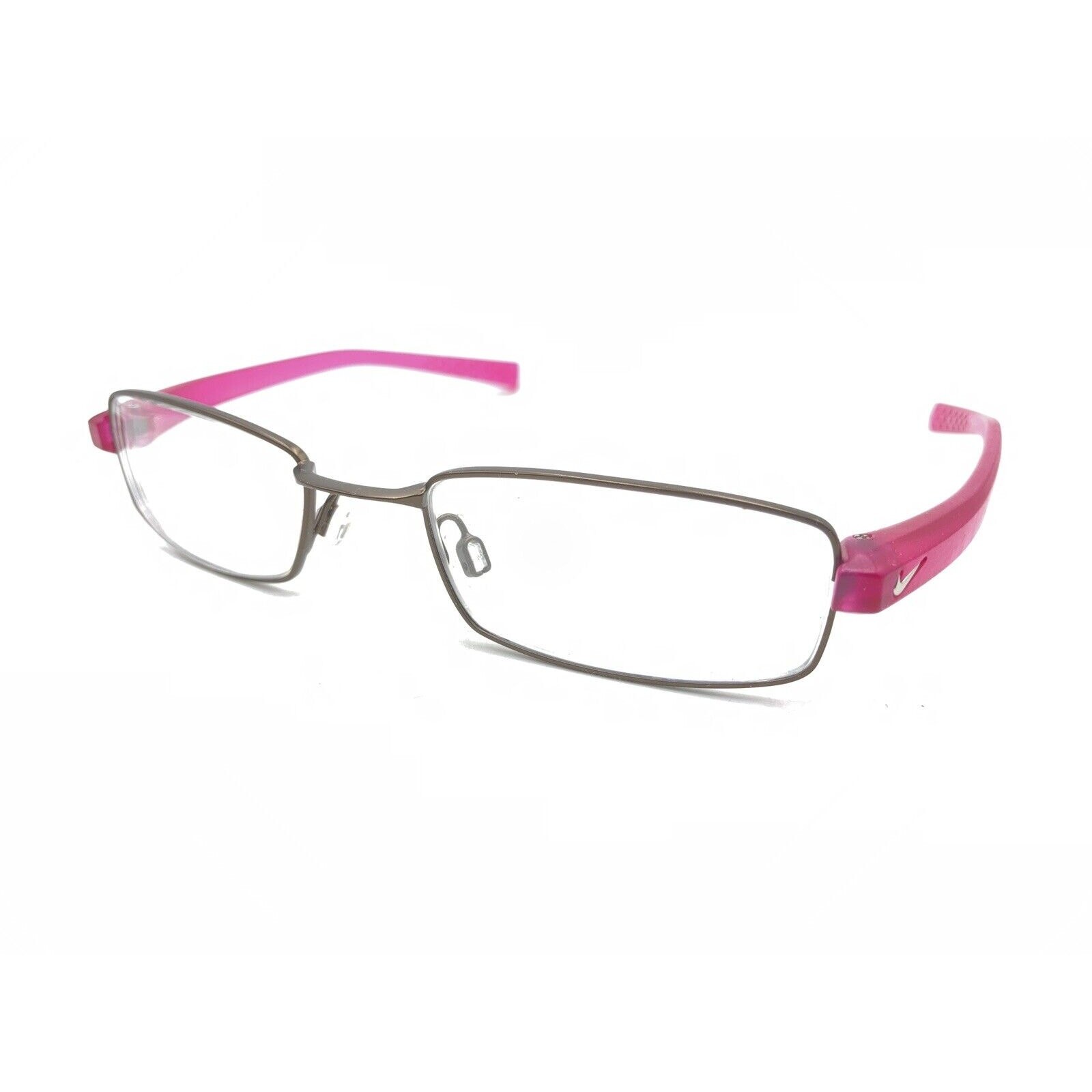 Nike 8071 065 Brown Pink Rectangle Eyeglasses Frames 48-18 135 Designer Sports thumbnail 8