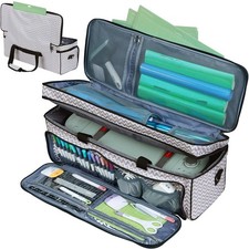 HOMEST Double Layer Carrying Case with Mat Pocket for Cricut Maker 4, Explore...