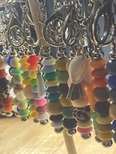 Multicolor Bohemian Beaded Tassel Key Chain Keyrings Chakras, Vint. Rings More..