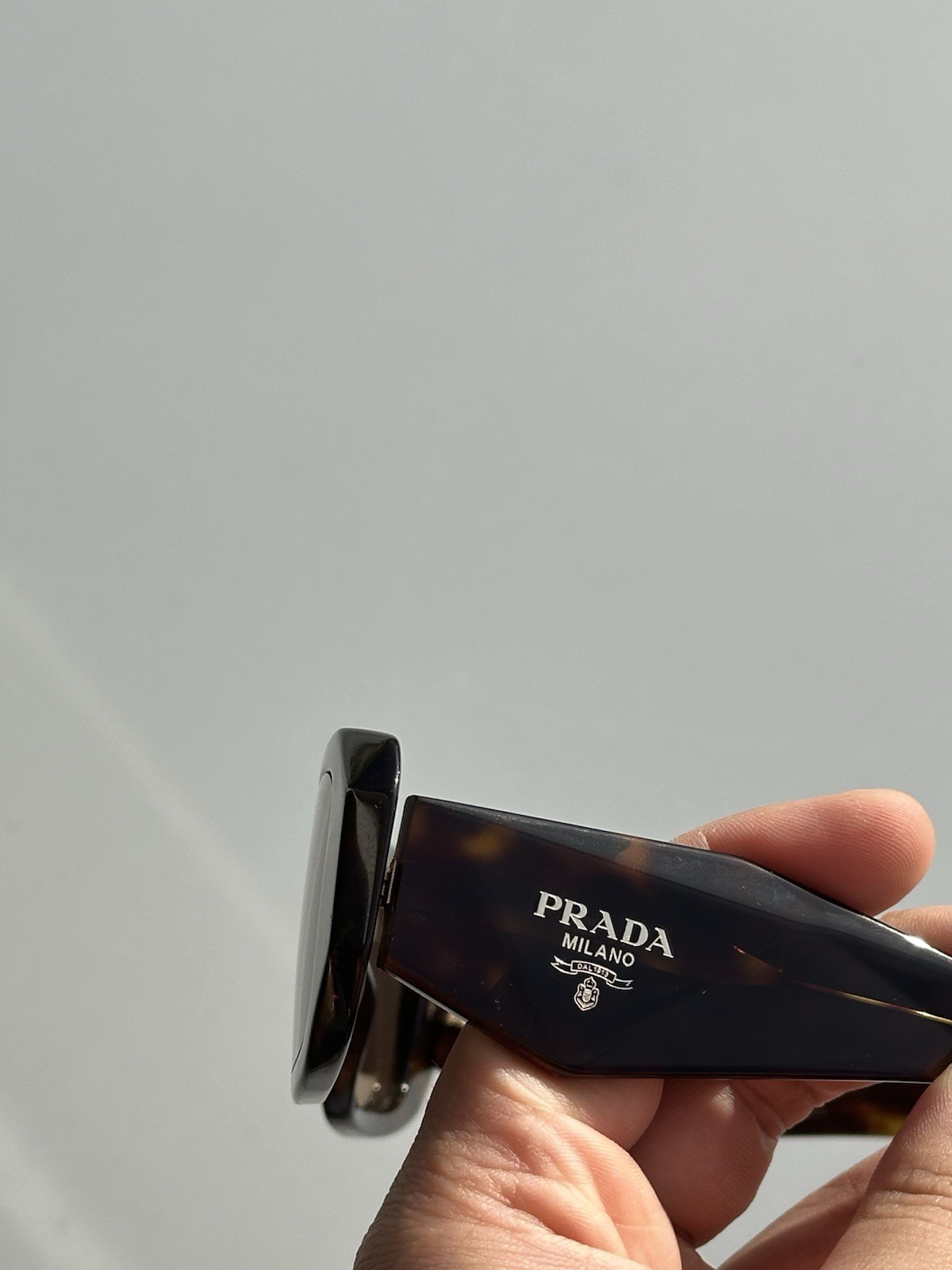 PRADA Oval Sunglasses Tortoise Shell Plastic Fram… - image 4