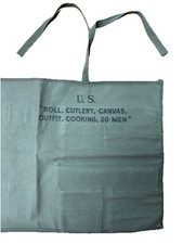 US Army WW2 Mint Roll Up Cutlery Canvas Outfit Cooking 20 Men Carrier 1943