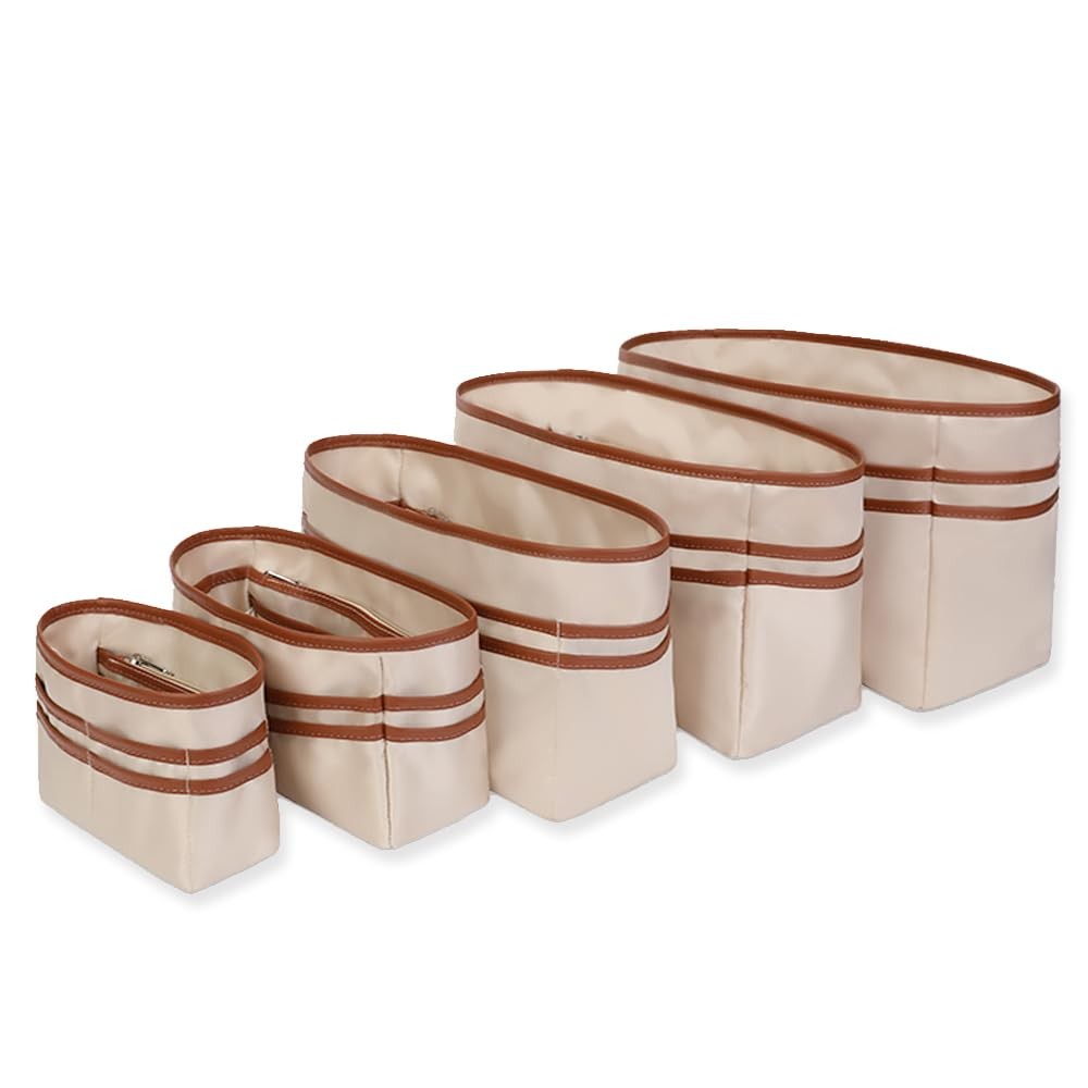 Tote Bag Insert Organizer with Cup Holder Dividers for Large Purses-image