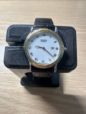 Seiko 7N89-0190 White Dial Combi