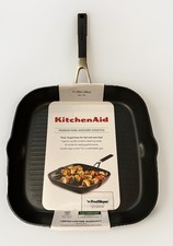 NEW KitchenAid Grill Pan 11.25” Premium Hard Anodized Nonstick Black
