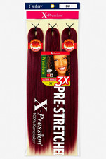 Outre X-Pression Ultra Braid 3X Pre-Stretched 52in Synthetic Burgundy BU