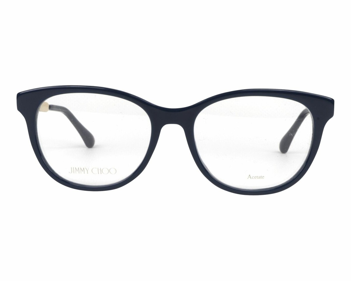 Jimmy Choo JC202 PJP Dark Blue Crystals Frame Eyeglasses Optical