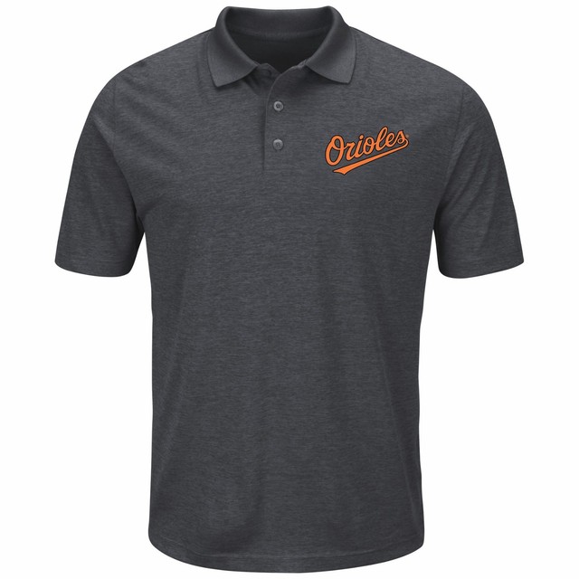 Baltimore Orioles Endless Flow Cool Base Polo - Charcoal By Majestic | eBay