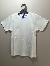BNWT Boys Girls Sz 12 LW Reid Pure Cotton White Short Sleeve School Sports Top