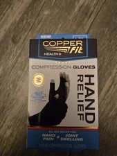 Copper Fit Ice Menthol Infused Compression Gloves 1 Pair Size L / XL Unisex NEW 