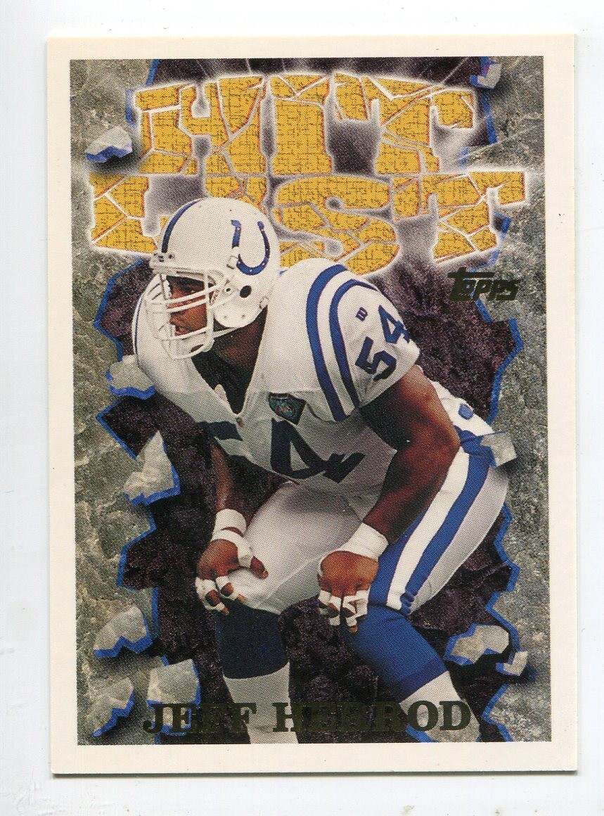 1995 Topps Hit List #9 Jeff Herrod Indianapolis Colts
