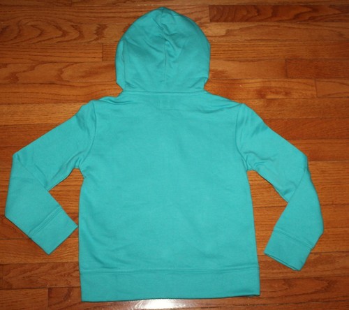 NEW NWT Girls GAP LOGO Hoodie Full Zipper Hooded Sweatshirt GLITTER SEQUIN *5A - Picture 7 of 10