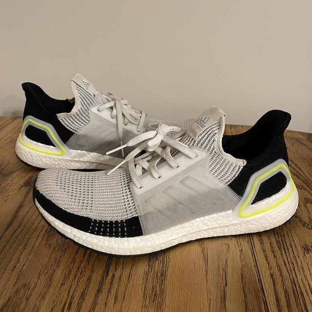 Size 11.5 - adidas UltraBoost 19 White Yellow 2019 for sale online | eBay