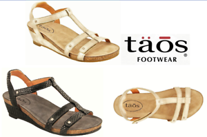 Taos Sandals wedge comfort leather 