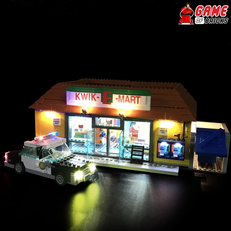 LED Light Kit for Kwik-E-Mart - Compatible with LEGO® 71016 Set - Image 2 of 4