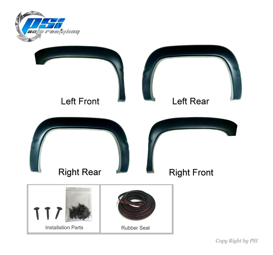 OE Style Fender Flares Fits Dodge Ram 1500 94-01, Ram 2500/3500 94-02 Paintable Foto 2 de 4