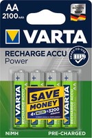 4 X Varta Recharge Accu Power Akku 56706 Aa Mignon HR6 Akku 2100Mah 1,2V