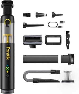 Fanttik Slim V10 Mix - Aspirapolvere Auto Senza Fili 4 In 1 Con Soffiatore, Pompa Aria E Display LED - Foto 7