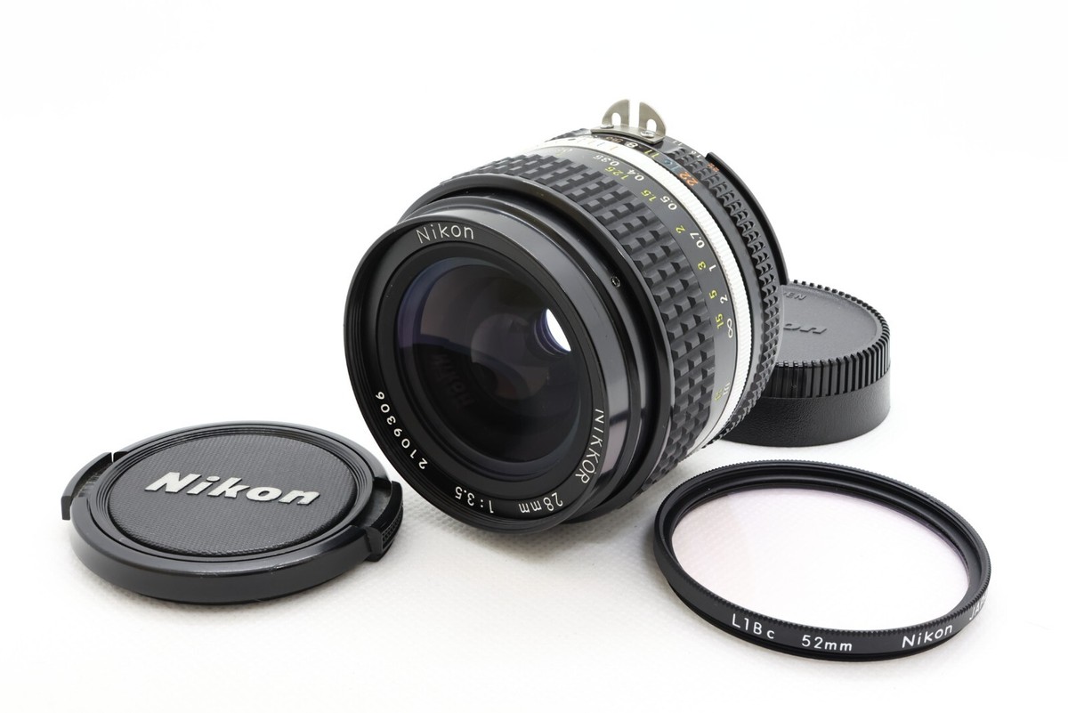 Near MINT] Nikon Ai-s NIKKOR 28mm f/3.5 Wide Angle MF Lens From