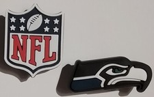 SEAHAWKS FOOTBALL 2pc Shoe Charms For Shoes CRAFTS And More