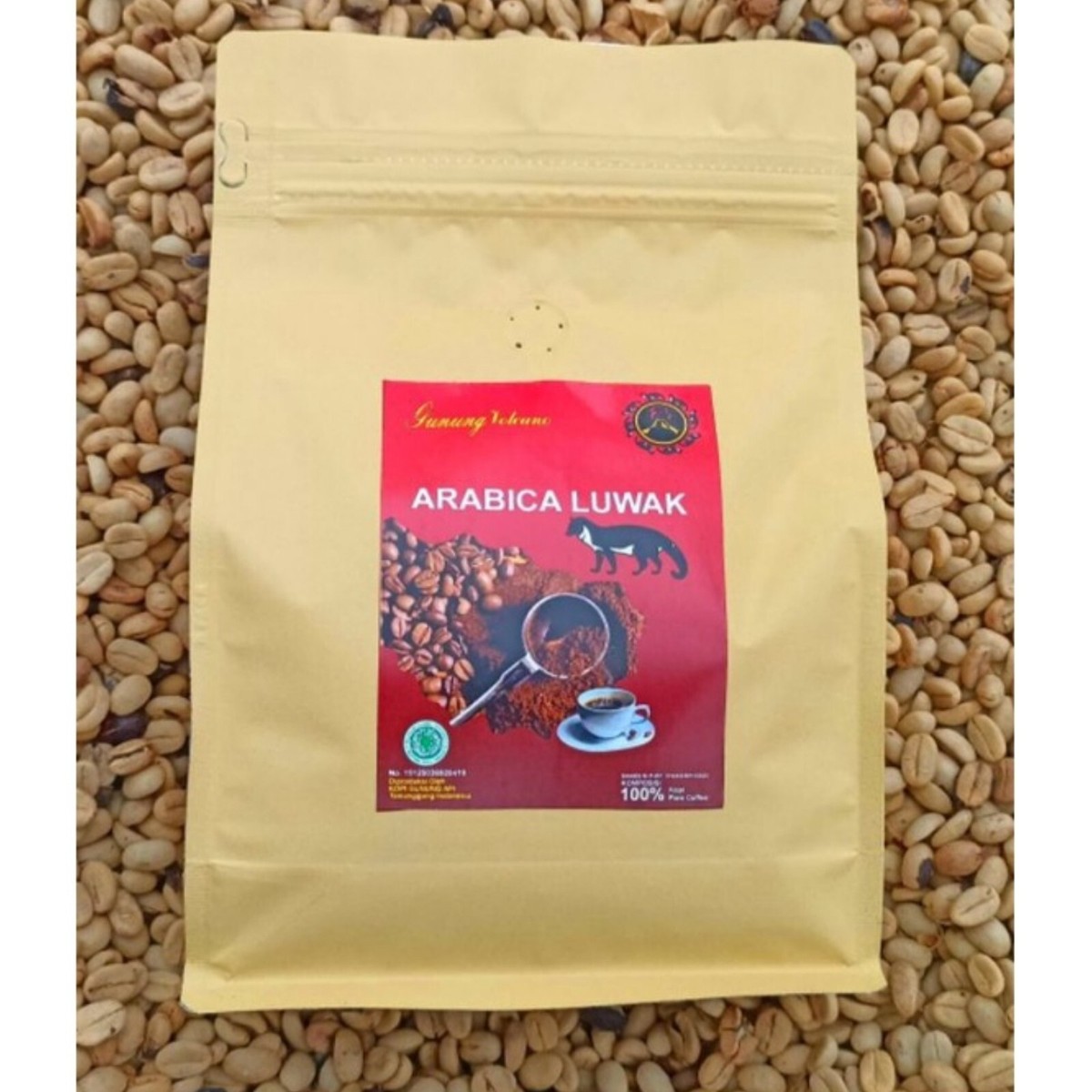 Authentic Kopi Luwak Coffee Beans Arabica Coffee Wild Civet Coffee