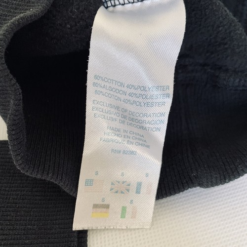 Champion Hoodie Youth S Black White Spell Out Logo Sweatshirt Long Sleeve Sport - Picture 9 of 9