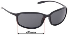 SFx Replacement Sunglass Lenses fits Serengeti Sestriere - 60mm Wide