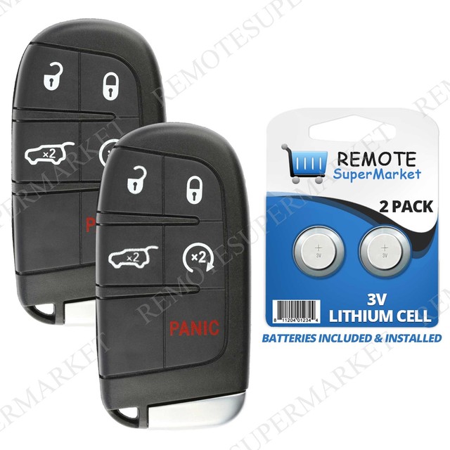 2 Remote For 2015 2016 2017 2018 Jeep Renegade Keyless Entry Start Car